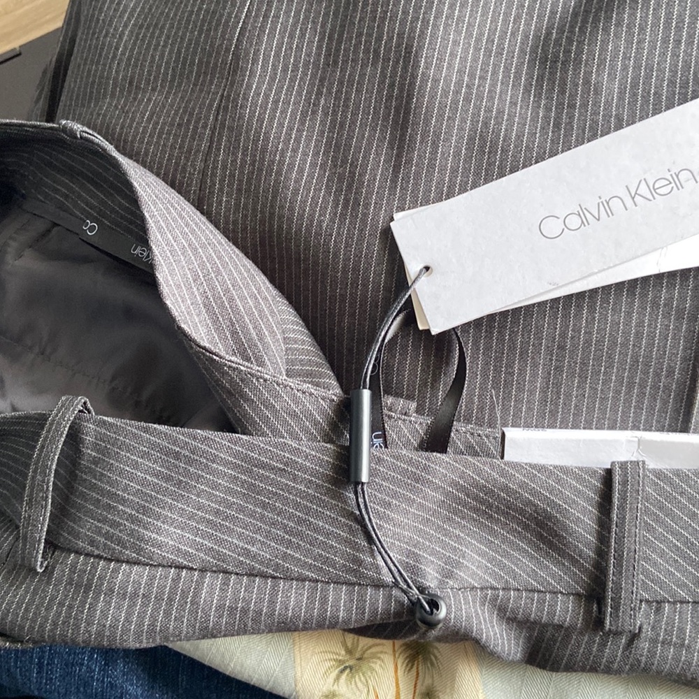 Calvin Klein Pinstripe Trousers ~ 20W